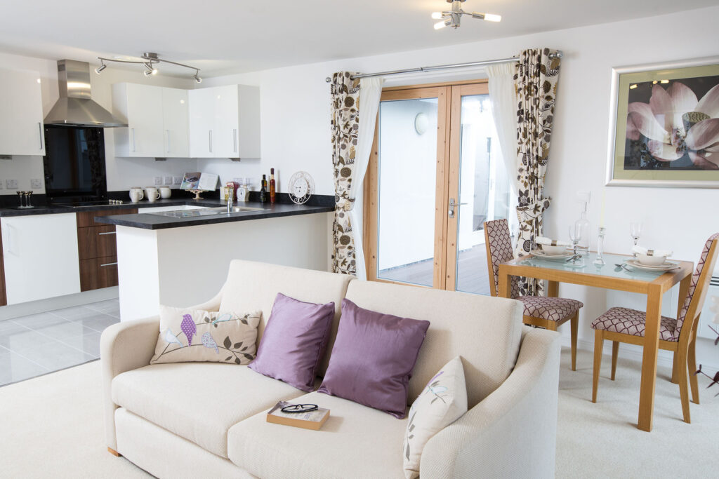 Apartment 39 lounge and kitchen